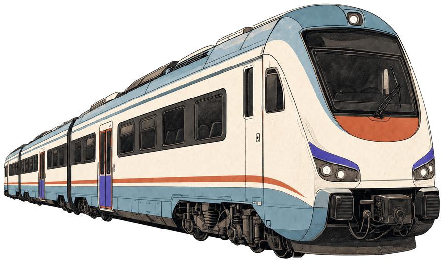 Regional and Intercity train